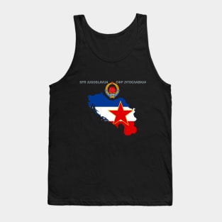 SFR Yugoslavia - Map - Emblem - Flag Tank Top